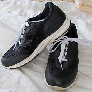 SAS Women's Classic Black Sneakers with White Accents